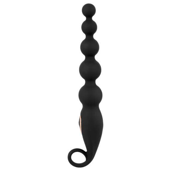 ANOS anālais lodīšu vibrators ar pērlītēm, melns