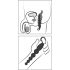 ANOS anālās pērlītes - melns anālais vibrators