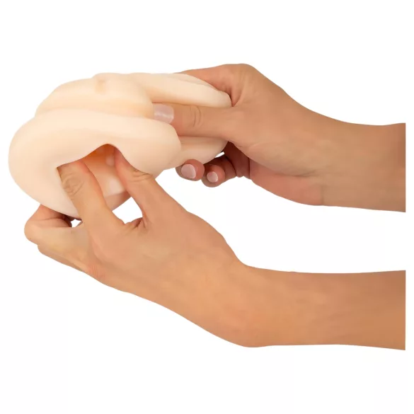 WYNE 01 - masturbators vīriešiem, vibrējošs, sildošs, sūcošs, melns, uzlādējams