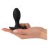 ANOS - uzlādējams, ūdensnecaurlaidīgs prostatas vibrators (melns)