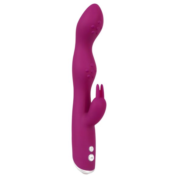 SMILE - Elastīgs vibrators ar klitora un G punkta stimulāciju (violets)