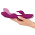 SMILE - Elastīgs vibrators ar klitora un G punkta stimulāciju (violets)
