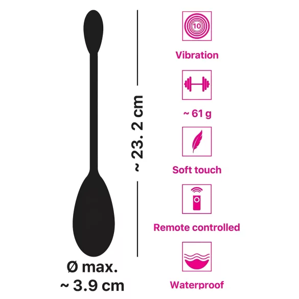 You2Toys vibrējošā olveida bumba ar tālvadību, uzlādējama, violeta