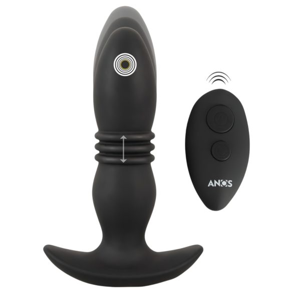 ANOS - bezvadu anālais vibrators (melns)