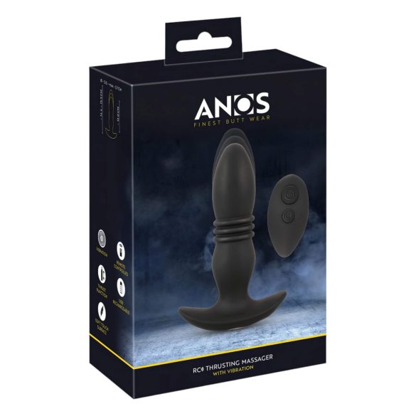 ANOS - bezvadu anālais vibrators (melns)