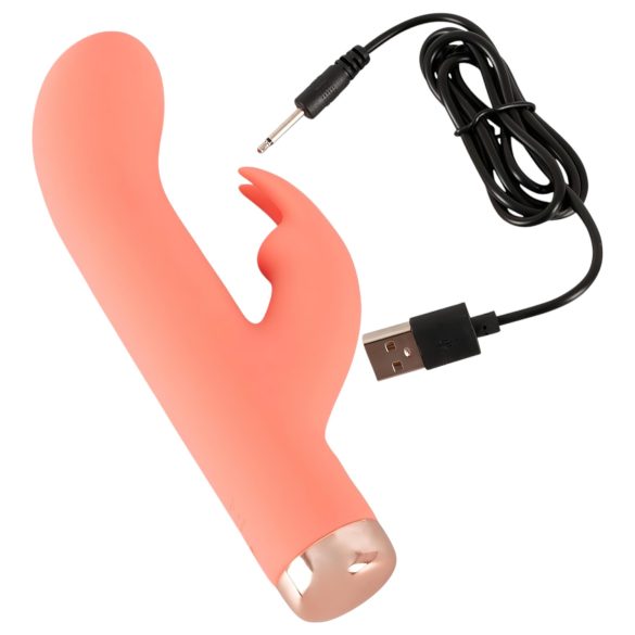 You2Toys mini vibrators trušu ausīm, uzlādējams, persiku krāsā