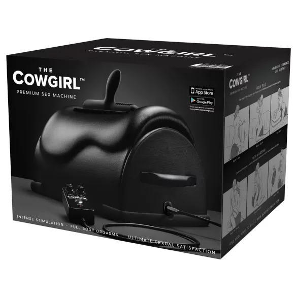The Cowgirl premium vibrators rodeo seksa mašīna melna