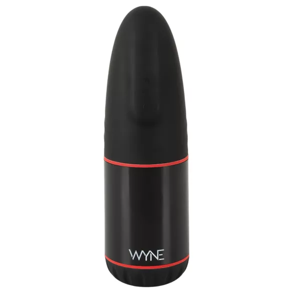 WYNE 02 - vīriešu masturbators ar vibrāciju un sūkšanas funkciju melns/balts