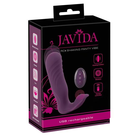 Javida RC - radio vadības, divfunkciju klitora vibrators (violets)