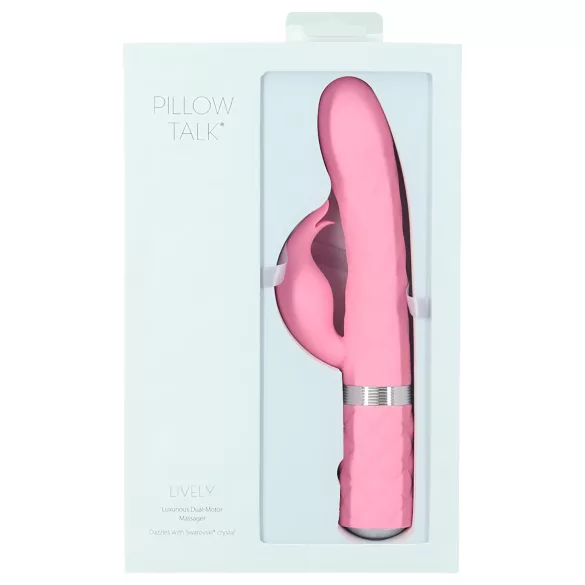 Pillow Talk Lively - akumulatora klitora vibratoru (rozā)