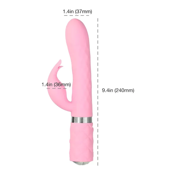 Pillow Talk Lively - akumulatora klitora vibratoru (rozā)