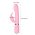 Pillow Talk Lively - akumulatora vibrators ar klitora stimulatoru (rozā)