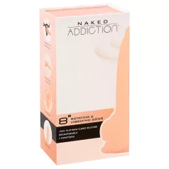 Naked Addiction rotējošs vibrators 20 cm, dabiska krāsa