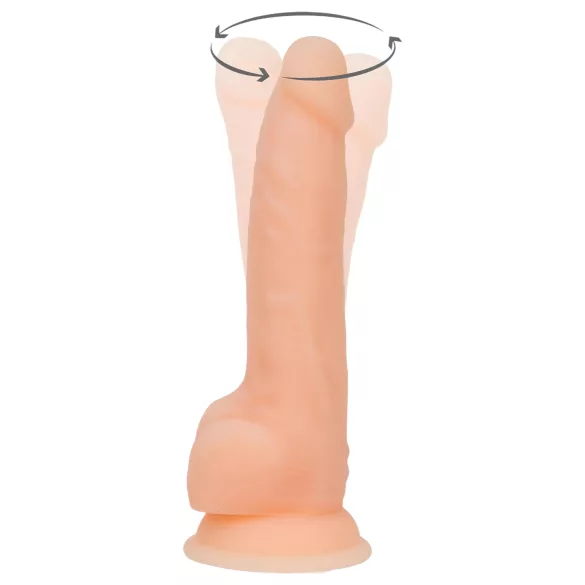 Naked Addiction rotējošs vibrators 20 cm, dabiska krāsa