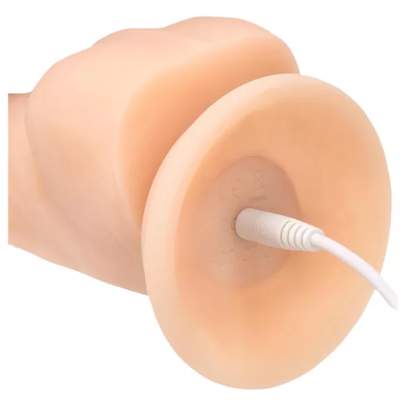 Naked Addiction rotējošs vibrators 20 cm, dabiska krāsa