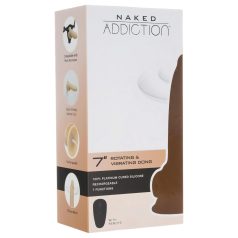   Naked Addiction Rotating 7 - rotējošs vibrators (18cm) - dabīgs