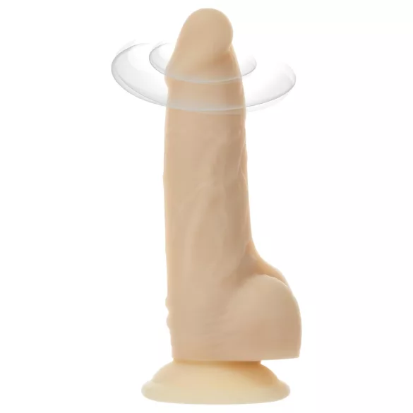 Naked Addiction Rotating 7 - rotējošs vibrators (18cm) - dabīgs