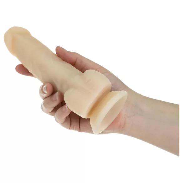 Naked Addiction Rotating 7 - rotējošs vibrators (18cm) - dabīgs