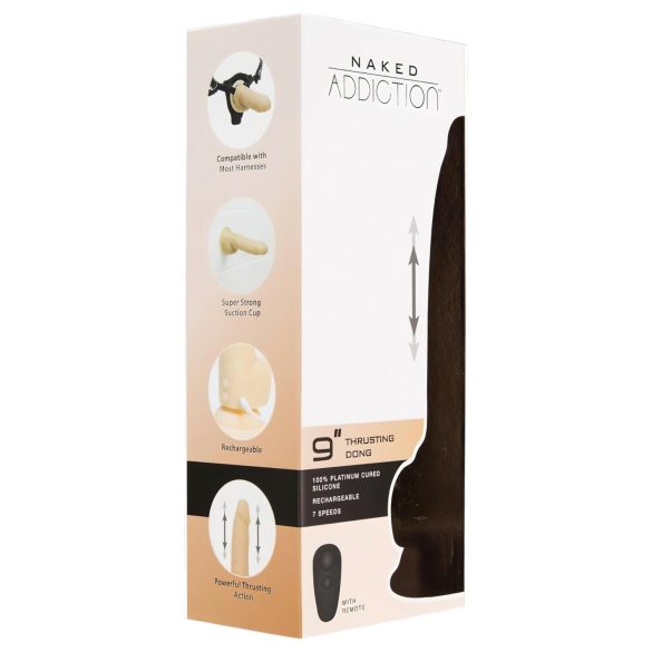 Naked Addiction 23cm kustīgs vibrators - Dabisks baudas baudījums