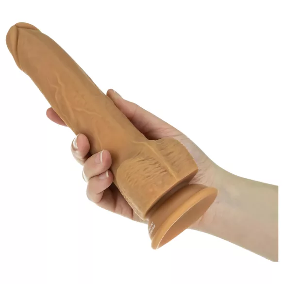 Naked Addiction vibrators ar kustību, tumšs, 23cm