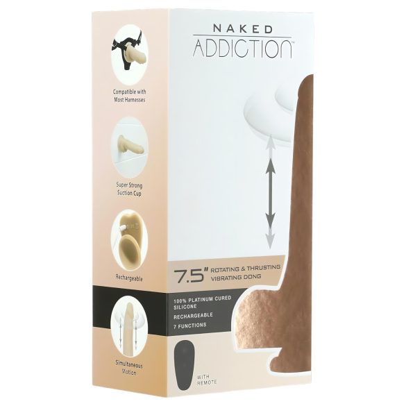 Naked Addiction Thrust 7,5 - Dabīga lökő vibrators (19cm)