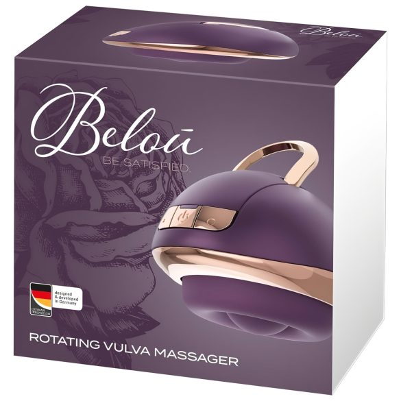 Belou - uzlādējams rotējošs klitora masāžas vibrators violets