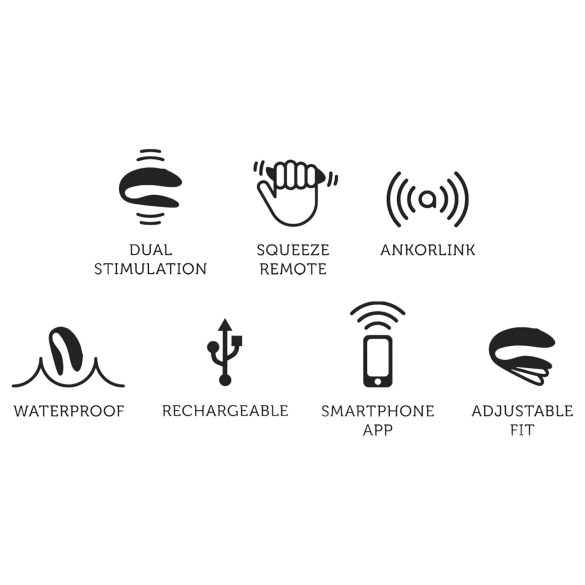 We-Vibe Chorus - pāru vibrators uzlādējams ar viedierīces vadību oranžs