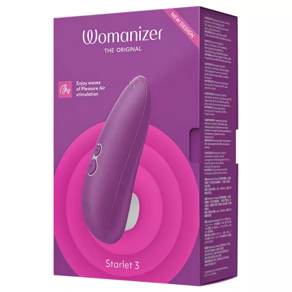 Womanizer Starlet 3 - klitora stimulators ar gaisa viļņiem violets