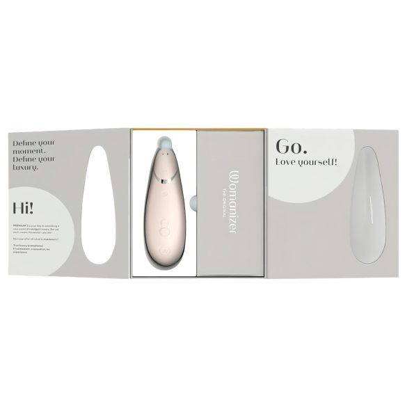 Womanizer Premium 2 - klitora stimulator ar gaisa viļņiem balts
