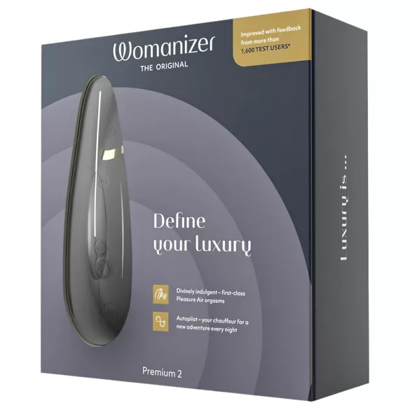 Womanizer Premium 2 - klitora stimulators ar gaisa viļņu tehnoloģiju melns