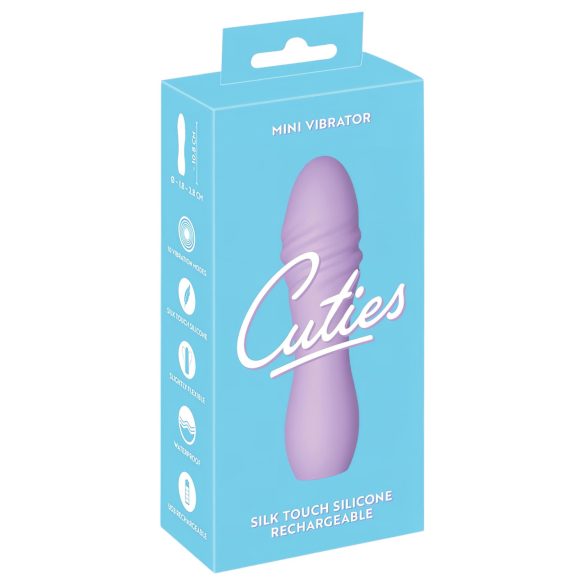 Cuties Mini 3 - akumulators, ūdensdrošs, spirālveida vibrators (violets)