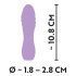Cuties Mini 3 - akumulators, ūdensdrošs, spirālveida vibrators (violets)