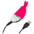Happyrabbit Biksītes - uzlādējams klitora vibrators (sarkans)