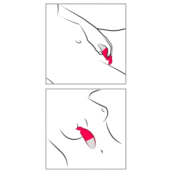 Happyrabbit uzlādējams klitora vibrators biksītēm sarkans