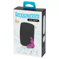   Happyrabbit vibrējošs erekcijas gredzens ar uzglabāšanas kastīti, violets