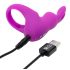 Happyrabbit Gaiļa Komplekts - vibrējošs gredzens ar uzglabāšanu (violets)