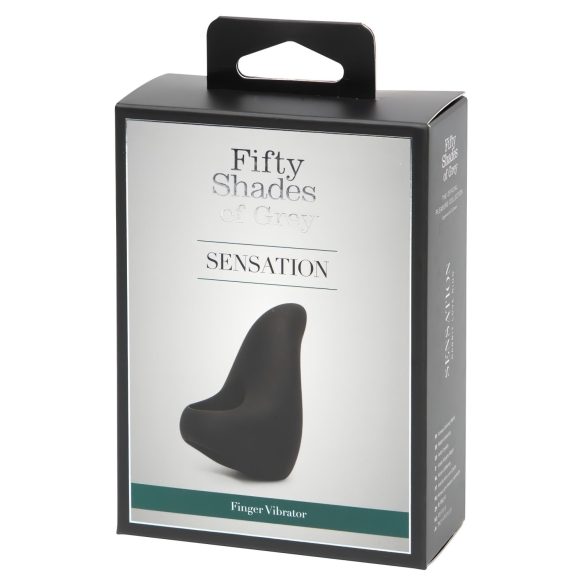 Piecdesmit nokrāsas Sensation Finger - pirkstu vibrators (melns)