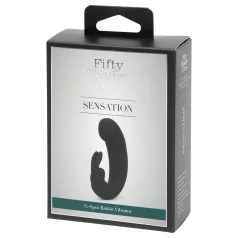   Fifty Shades of Grey - vibrators ar klitora stimulatoru melns