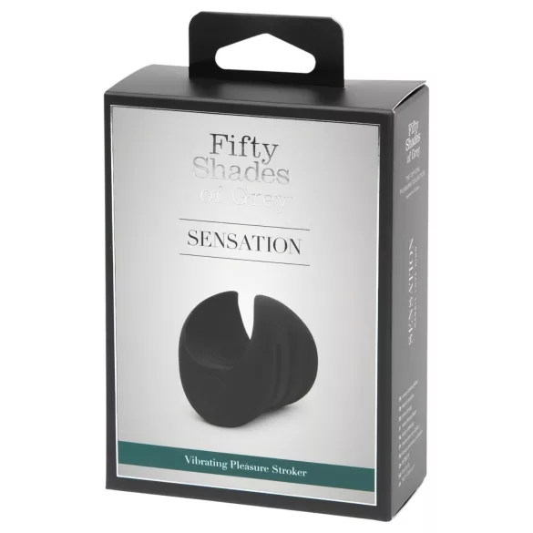 Fifty Shades of Grey - Sensation vīriešu vibrators dzimumloceklim melns