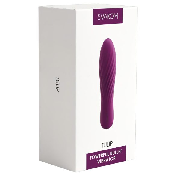Svakom Tulip - uzlādējams mini masāžas vibratoru (violets)