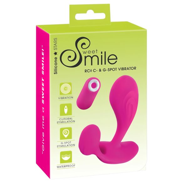 SMILE RC - bezvadu uzlādējams G punkta vibrators (rozā)