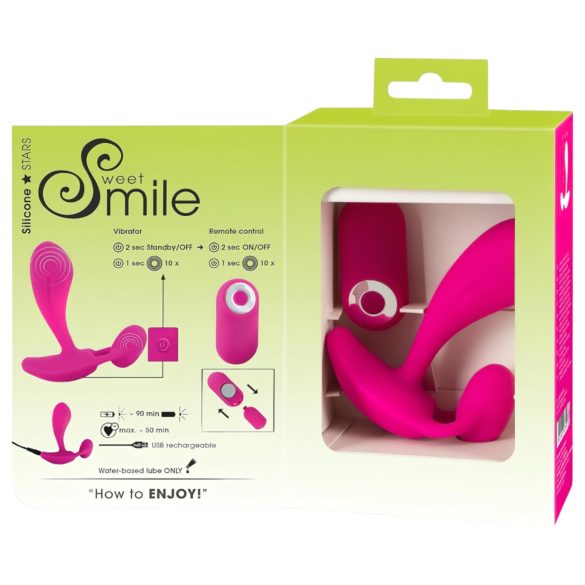 SMILE RC - G-punkta vibrators ar tālvadību rozā