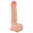 Nature Skin - dildo ar “ādu” - 19 cm (dabisks)