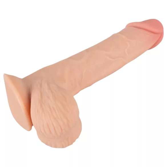 Nature Skin - dildo ar “ādu” - 19 cm (dabisks)