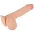 Nature Skin - dildo ar “ādu” - 19 cm (dabisks)
