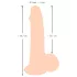 Nature Skin - dildo ar “ādu” - 19 cm (dabisks)