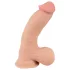 Nature Skin - dildo ar ādu - 20 cm (dabisks)