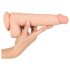 Natūralas ādas dildo - 25cm