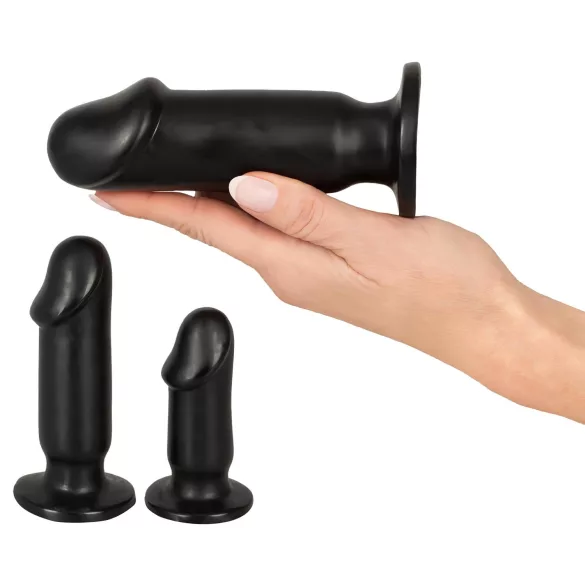 Anos Training Kit - anālo aizbāžņu komplekts (3 daļās, melns)