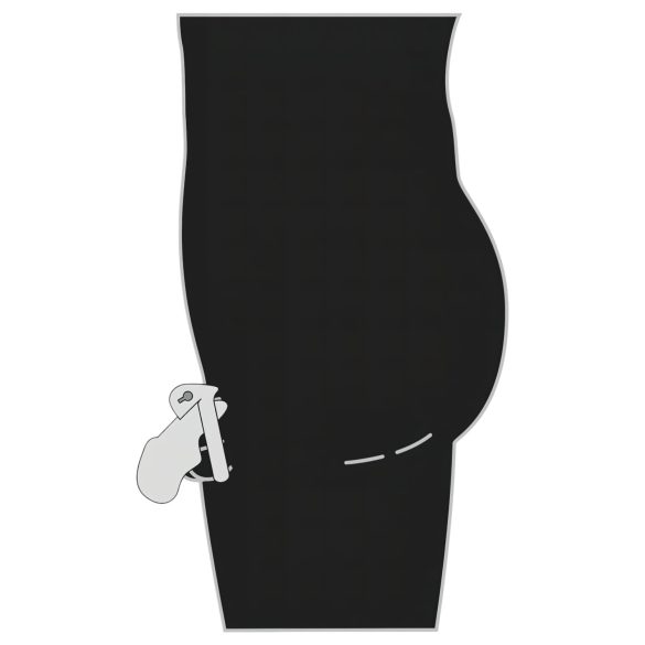 Fetish - metāla dzimumlocekļa būris sudraba